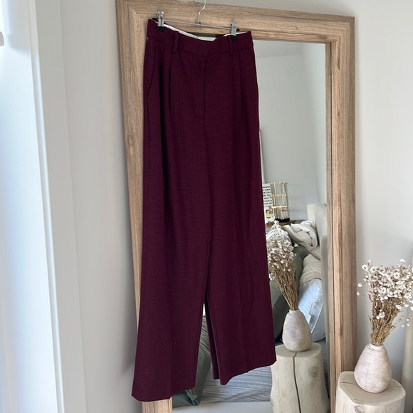 Aritzia Wilfred Effortless Checkered Pant - Picture 1 of 5